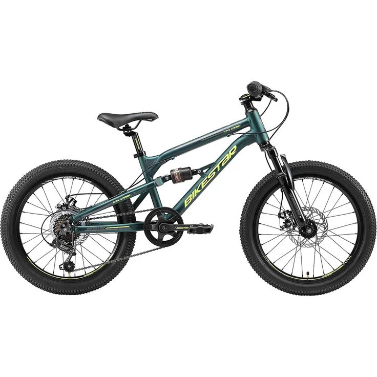 Bikestar Mountainbike Vollgefedert 20 Zoll Petrol – Bild 2