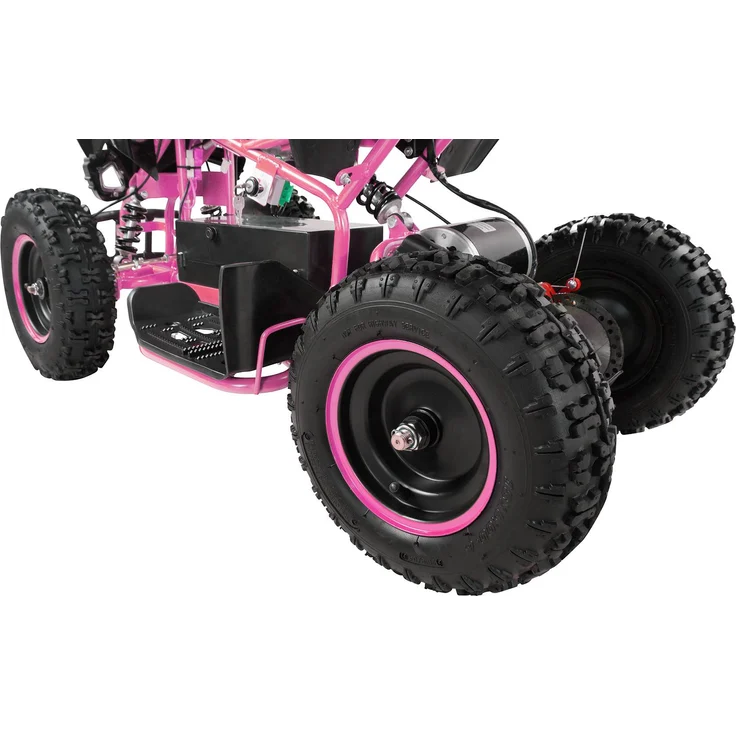 Elektro Quad Miniquad Kinder Racer 1000 Watt Pocket Kinderquad Pocketbike ATV (Schwarz/Pink) – Bild 5