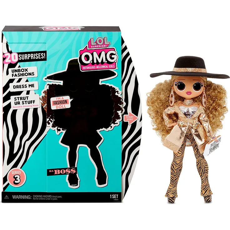 L.O.L. Surprise 'OMG Series 3 - Da Boss' Modepuppe, mit 20 Überraschungen, ab 6 Jahren