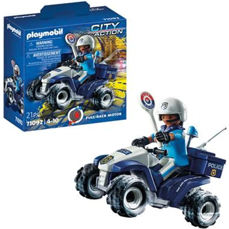 Playmobil City Action 71092 'Polizei-Speed Quad', 21 Teile, ab 4 Jahren – Bild 1