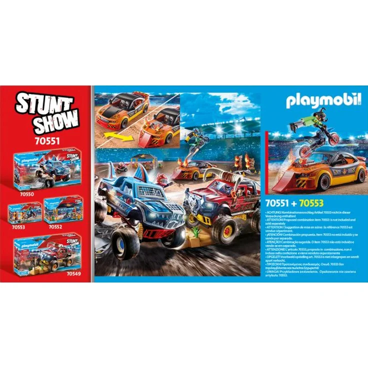 Playmobil Stuntshow 70551 'Stuntshow Crashcar', 60 Teile, ab 4 Jahren - Preisvergleich – Bild 6