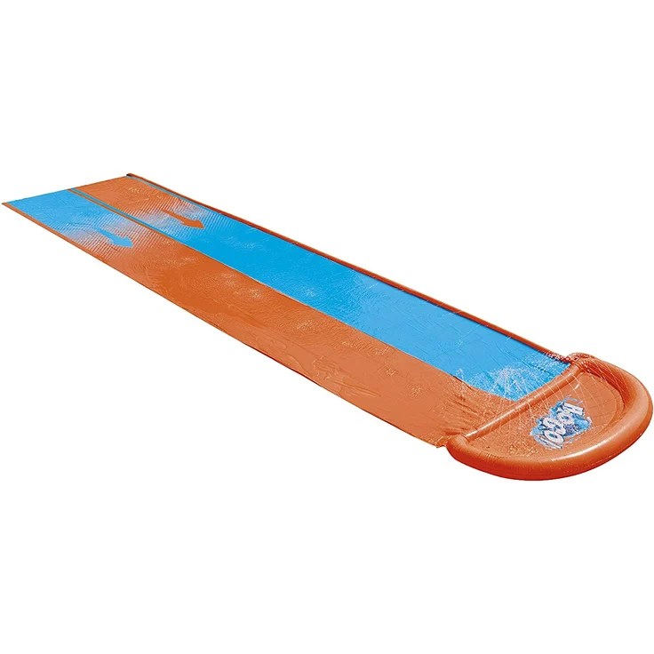 Bestway H2OGO! 'Double' Doppel-Wasserrutsche, 488 x 138 cm, integrierter Wassersprinkler, einfacher Anschluss an Gartenschlauch – Bild 1