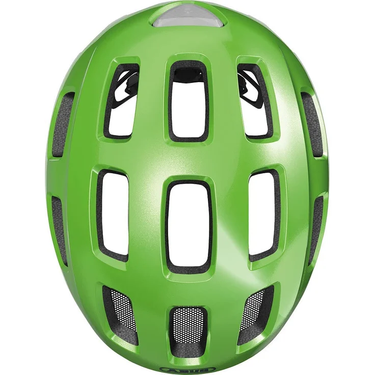Abus 'Youn-I 2.0' Kinderfahrradhelm sparkling green, Kopfumfang 52-57 cm, mit integriertem LED-Rücklicht – Bild 3