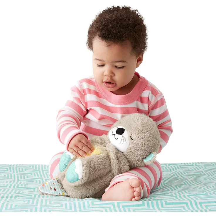 Mattel Fisher-Price Schlummer-Otter Einschlafhilfe, mit beruhigender Musik und rhythmischen Bewegungen zur Beruhigung, ab der Geburt – Bild 8