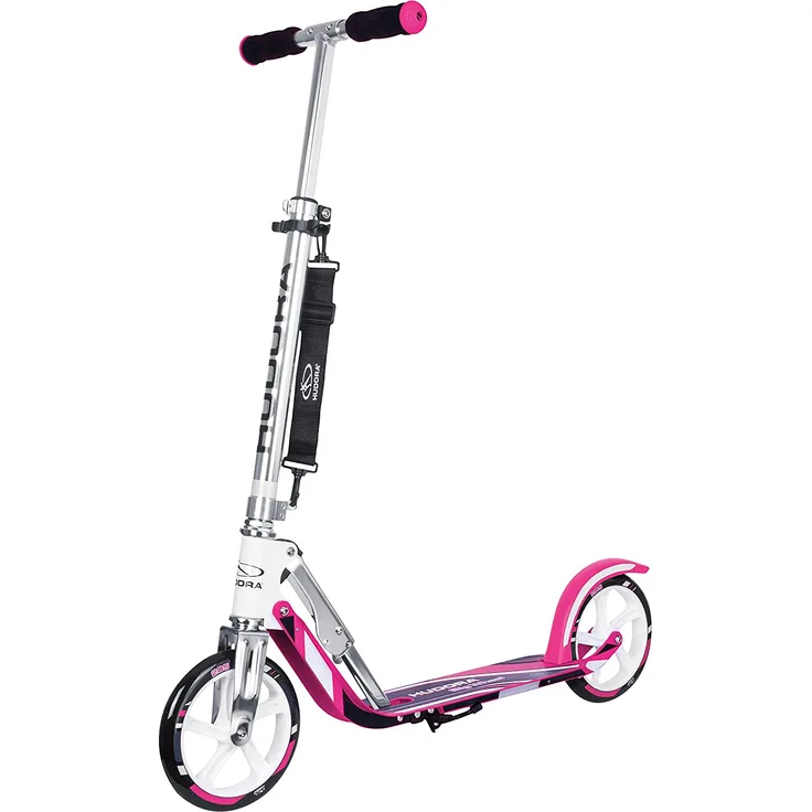 Hudora 'Big Wheel 205' City Scooter, ab 5 Jahren, höhenverstellbar bis 104 cm, klappbar, max. belastbar bis 100 kg, pink/weiß