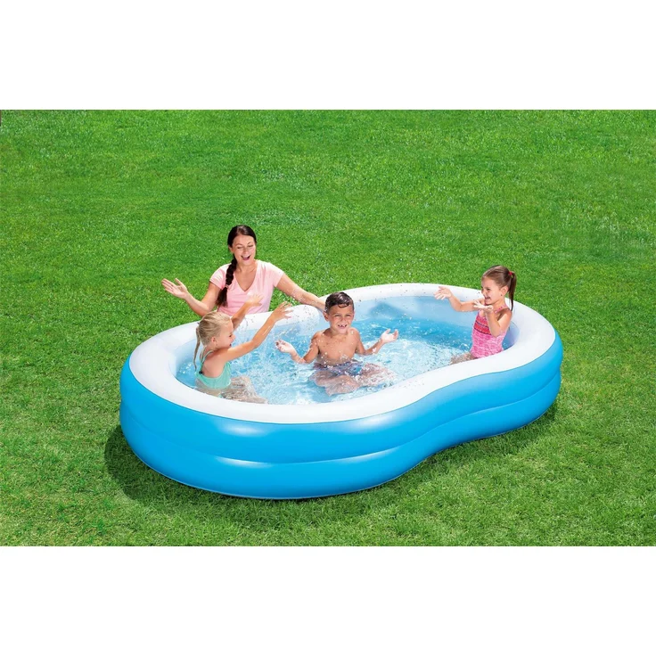 Bestway 'Family Pool Lagune', 262 x 157 x 36 cm, ab 3 Jahren, extra breite Seitenwände, stabile Konstruktion – Bild 2