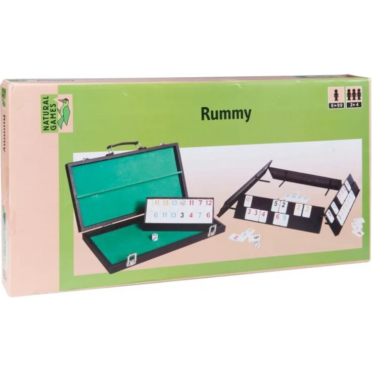 Natural Games 'Rummy im Koffer, 106 Steine' Legespiel, ab 6 Jahren, 2 - 4 Spieler