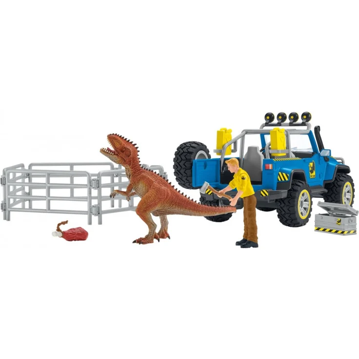 Schleich Dinosaurs 41464 'Geländewagen mit Dino-Aussenposten', ab 4 Jahren, 14 Teile – Bild 4