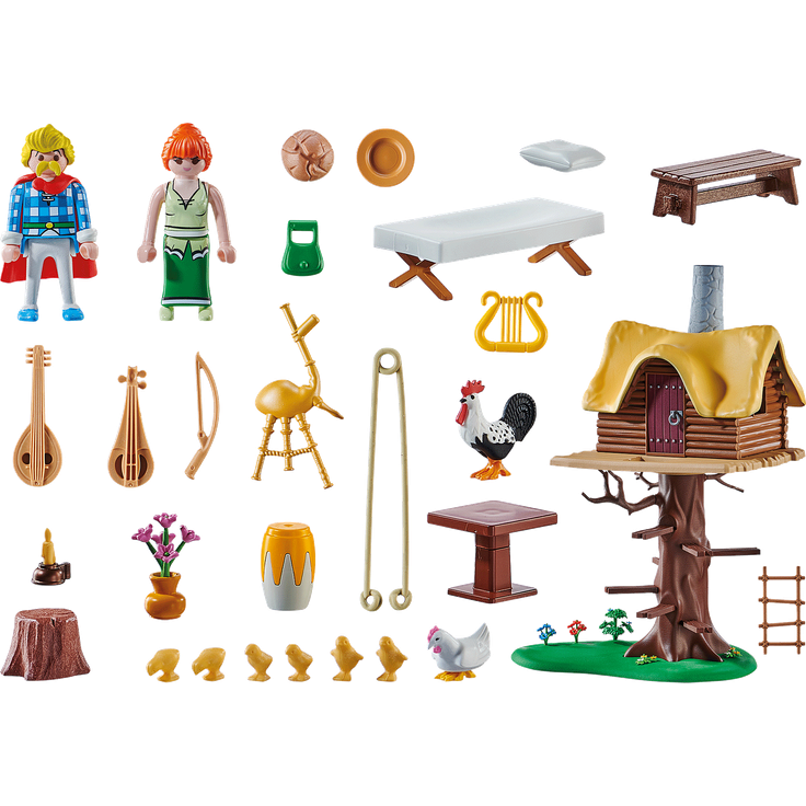 Playmobil Asterix 71016 'Troubadix mit Baumhaus', 96 Teile, ab 5 Jahren – Bild 3