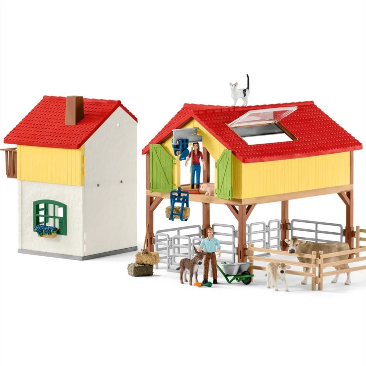 Schleich Farm World 42407 'Bauernhaus mit Stall und Tieren' ab 3 Jahren, 52 Teile – Bild 4
