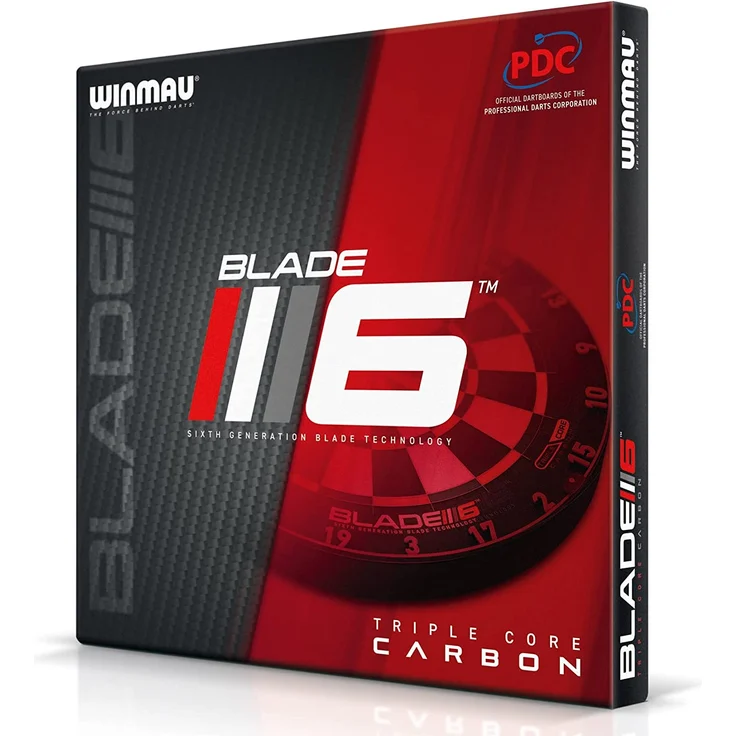 Winmau 'Blade 6 TripleCore Steeldartboard', 45 cm Durchmesser, mit TripleCore System, Turniermaßen und klar lesbarem Zahlenring – Bild 2