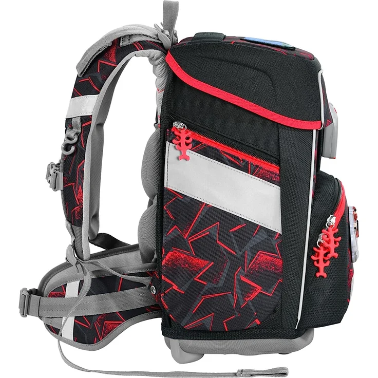 Step by Step Space 'Ninja Yuma', Schulranzen-Set, 5-teilig, 20 Liter, schwarz-rot – Bild 3
