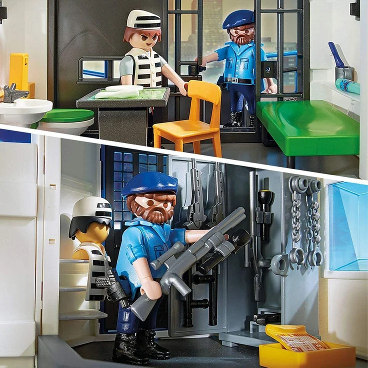 Playmobil City Action 6872 'Polizei-Kommandozentrale mit Gefängnis', 256 Teile, ab 4 Jahren – Bild 6