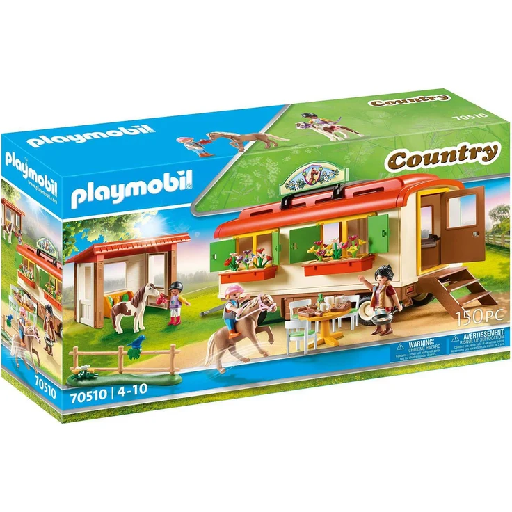 Playmobil Country 70510 'Ponycamp-Übernachtungswagen', 149 Teile, ab 4 Jahren – Bild 1