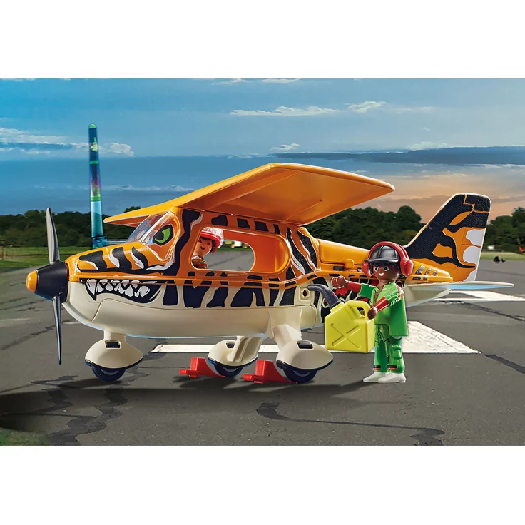 Playmobil Stuntshow 70902 'Air Stuntshow Propeller-Flugzeug Tiger', 43 Teile, ab 5 Jahren – Bild 5