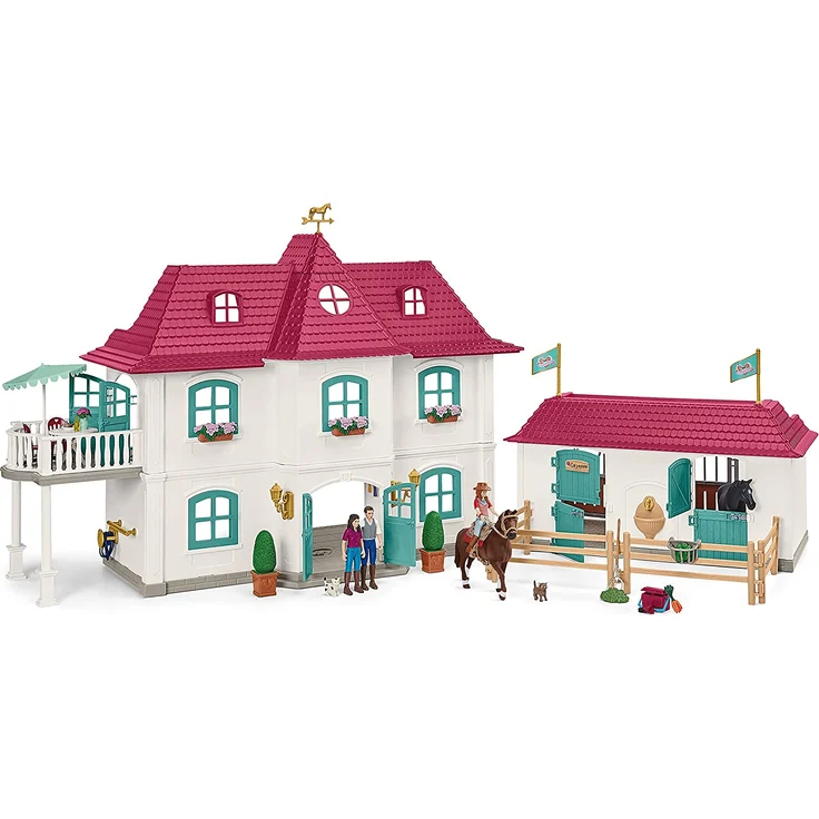 Schleich Horse Club 42551 'Lakeside Pferdehof', ab 5 Jahren, 192 Teile - Preisvergleich – Bild 7