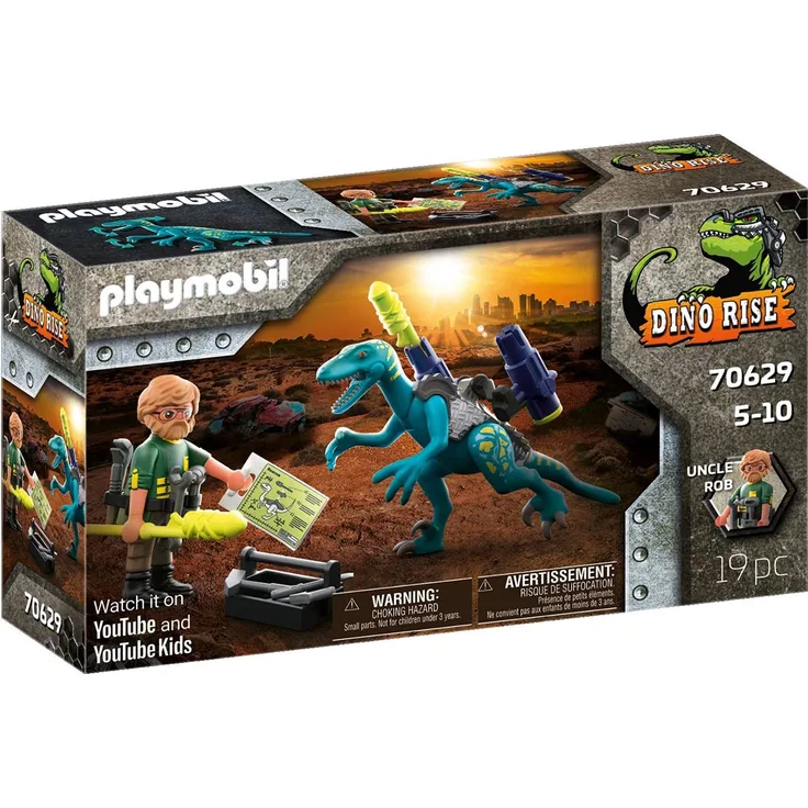 Playmobil Dino Rise 70629 'Uncle Rob: Aufrüstung zum Kampf', 19 Teile, ab 5 Jahren