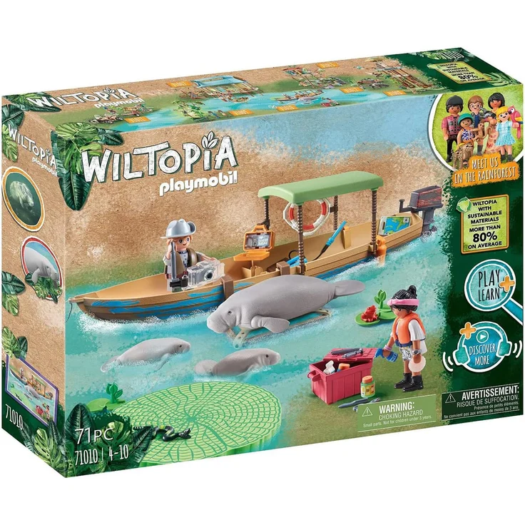 Playmobil Wiltopia 71010 'Bootsausflug zu den Seekühen', 71 Teile, ab 4 Jahren – Bild 1