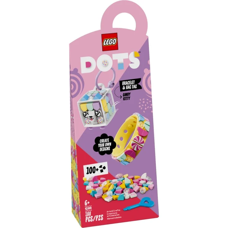LEGO DOTS 41944 'Candy Kitty Armband & Taschenanhänger', 188 Teile, ab 6 Jahren - Preisvergleich – Bild 3