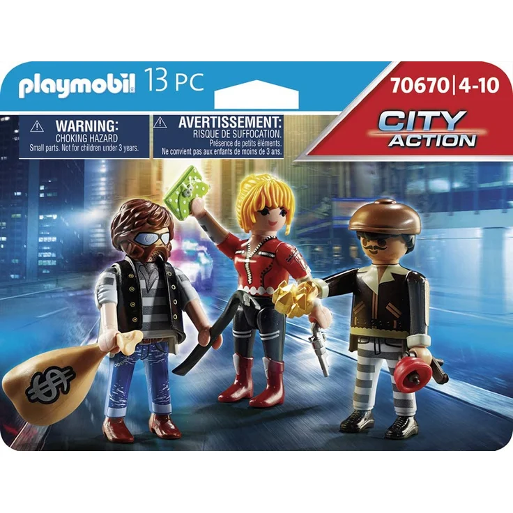 Playmobil City Action 70670 'Figurenset Ganoven', 13 Teile, ab 4 Jahren – Bild 3