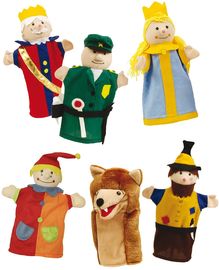Roba Kasperlefiguren aus Stoff Handpuppenset 6-tlg