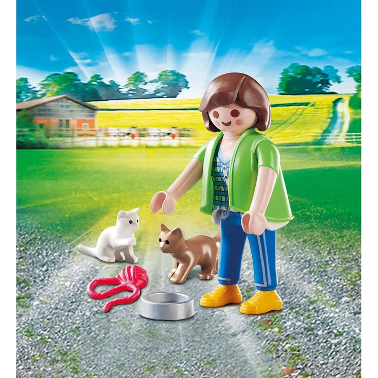 Playmobil Playmo-Friends 70562 'Frau mit Katzenbabys', 5 Teile, ab 4 Jahren – Bild 2
