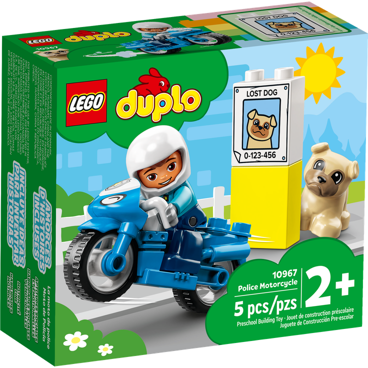 LEGO DUPLO 10967 'Polizeimotorrad', 5 Teile, ab 2 Jahren – Bild 3