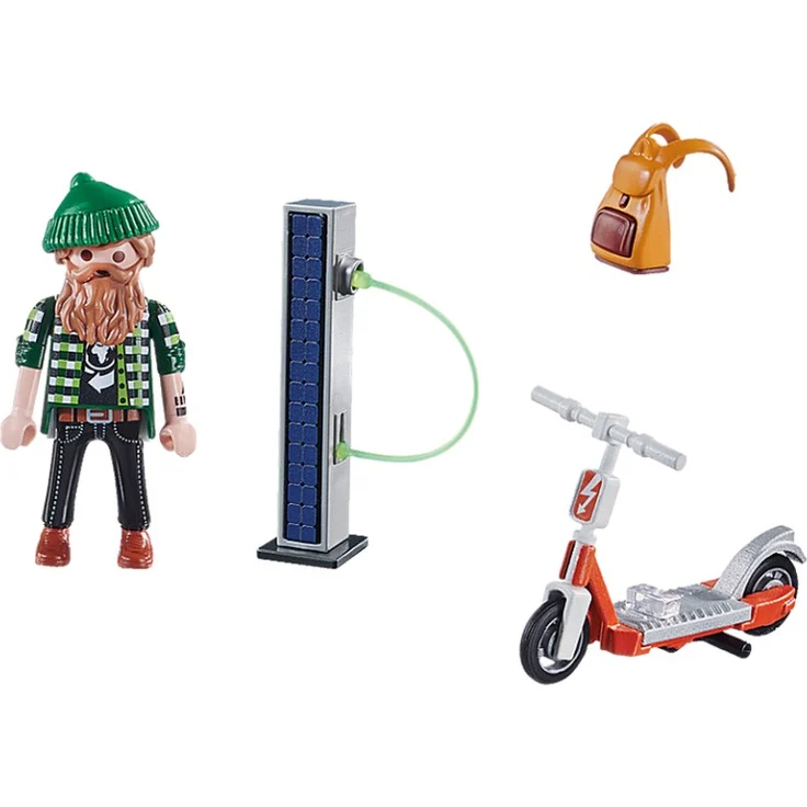 PLAYMOBIL City Life 70873 'Hipster mit E-Roller', 16 Teile, ab 4 Jahren – Bild 2
