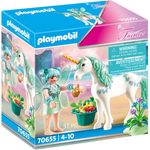 Playmobil Fairies 70655 'Einhorn mit Fütter-Fee', 31 Teile, ab 4 Jahren