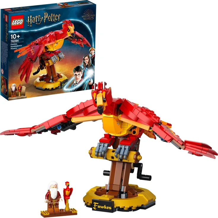 LEGO Harry Potter 76394 'Fawkes, Dumbledores Phönix', 597 Teile, ab 10 Jahren