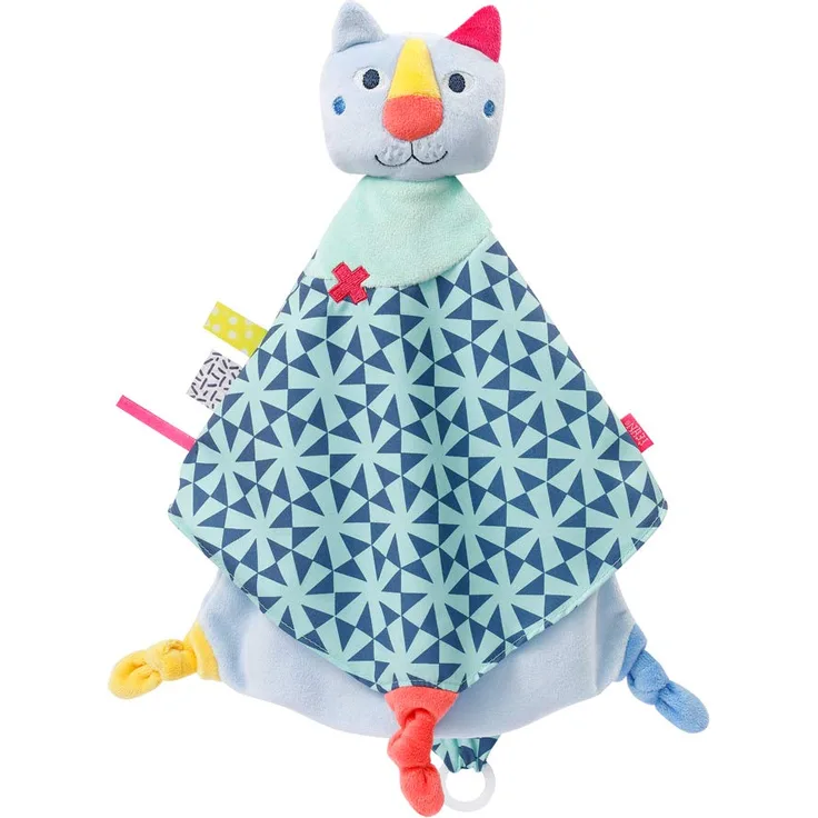 BabyFehn's First Cuddly Toy. Blanket with a Pacifier Holder