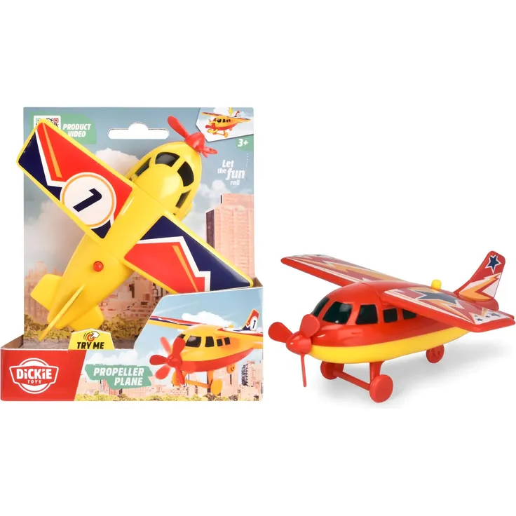 Dickie - Flugzeug mit Propeller - 1 Stück, zufällige Farbauswahl