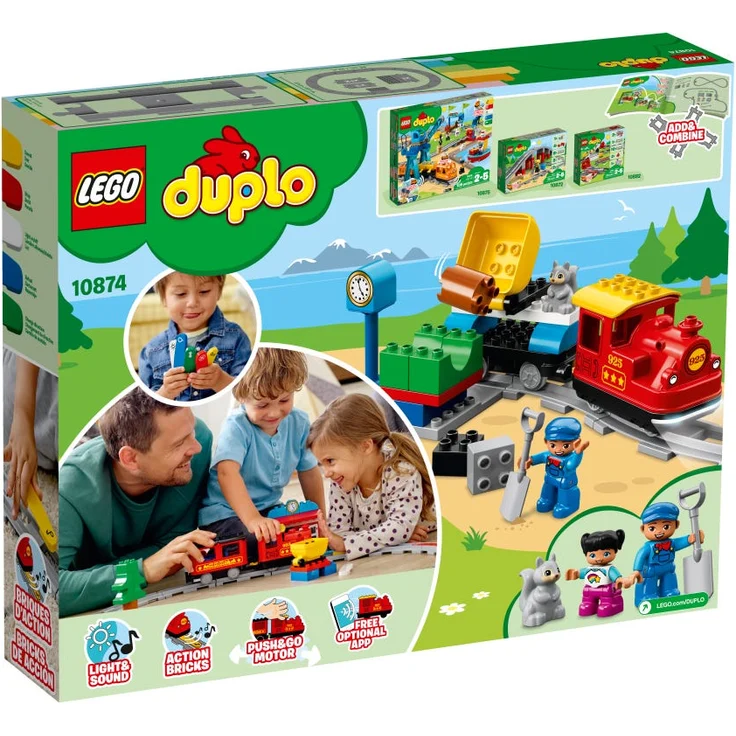LEGO Duplo 10874 'Dampfeisenbahn', 59 Teile, ab 2 Jahren – Bild 3