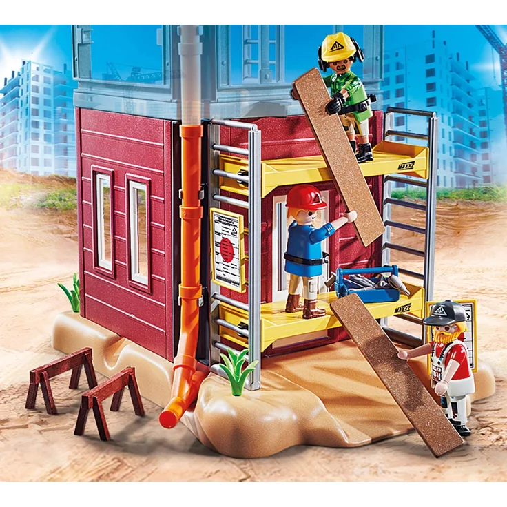 Playmobil City Action 70446 'Baugerüst mit Handwerkern', 51 Teile, ab 5 Jahren – Bild 4