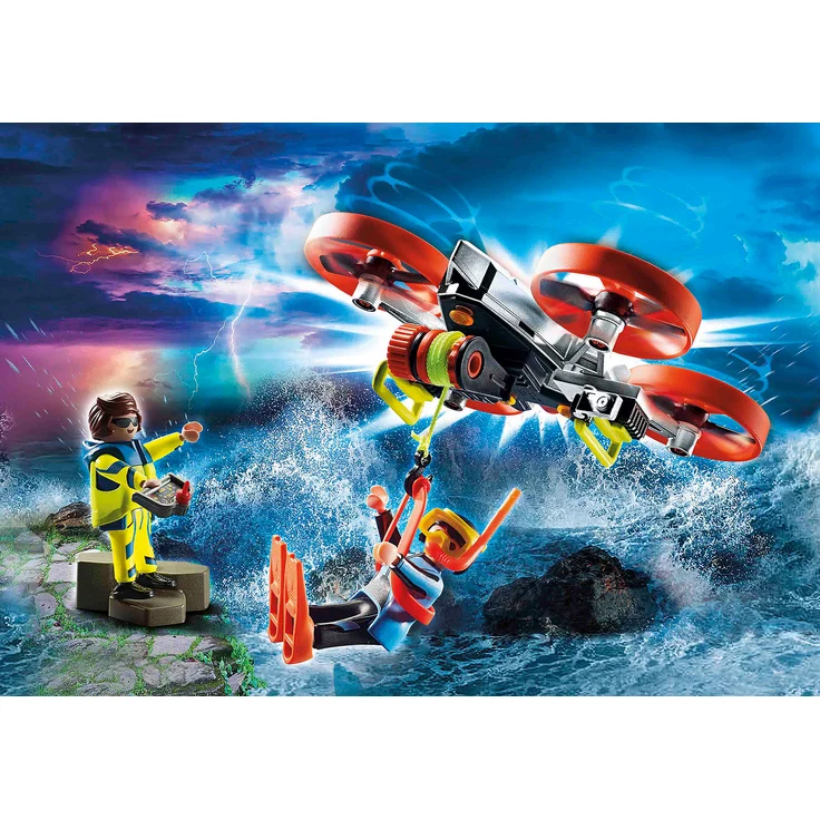 Playmobil City Action 70143 'Seenot: Taucher-Bergung mit Rettungsdrohne', 44 Teile, ab 4 Jahren – Bild 3
