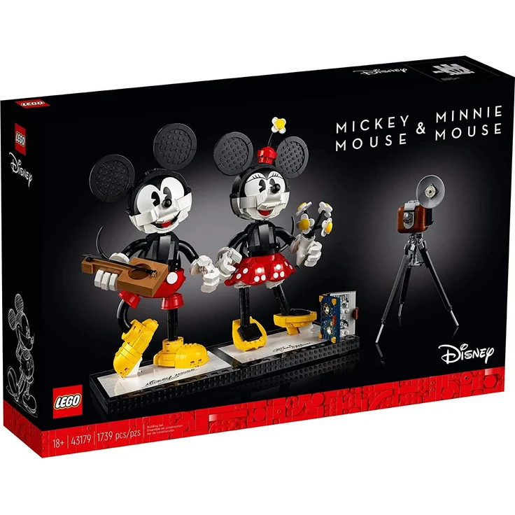 LEGO Disney 43179 'Micky Maus und Minnie Maus', 1739 Teile, ab 18 Jahren, viele fantastische Details, Retro-Optik – Bild 2