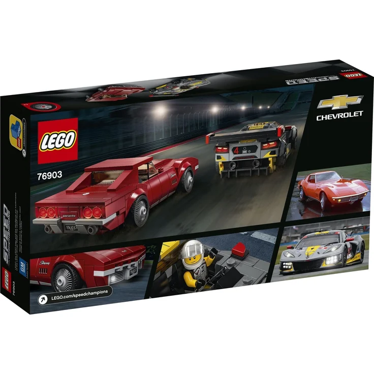 LEGO Speed Champions 76903 'Chevrolet Corvette C8. R & 1968 Chevrolet Corvette', 512 Teile, ab 8 Jahren – Bild 4