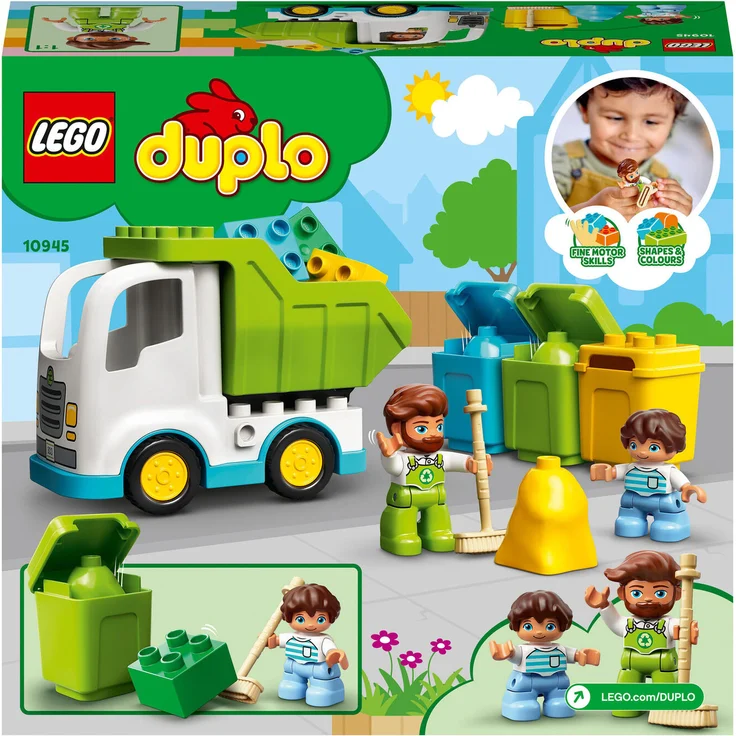 LEGO DUPLO 10945 'Müllabfuhr und Wertstoffhof', 19 Teile, ab 2 Jahren – Bild 3