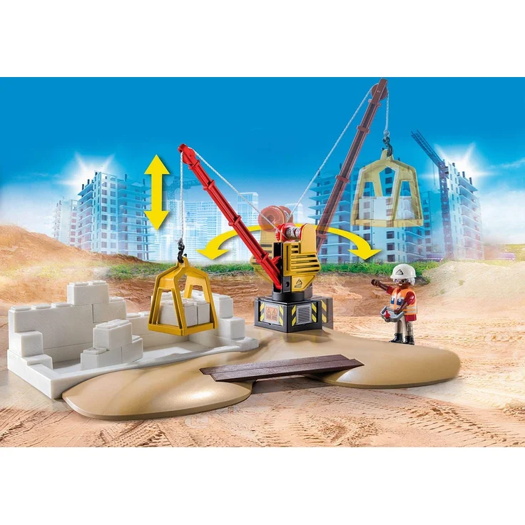 Playmobil City Action 70742 'Baustelle mit Kipplaster', 82 Teile, ab 4 Jahren – Bild 4