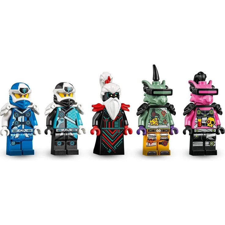 LEGO NINJAGO 71711 'Jays Cyber-Drache', 518 Teile, ab 8 Jahren, Mech, inkl. Minifiguren Digi Jay, Digi Nya, Unagami, Hausner und Richie – Bild 6