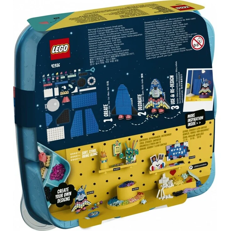 LEGO DOTS 41936 'Raketen Stiftehalter', 321 Teile, ab 6 Jahren - Preisvergleich – Bild 4