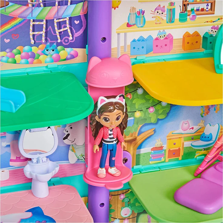 Gabby's Dollhouse 'Gabby's Purrfect Dollhouse' Puppenhaus, ab 3 Jahren, 15 Teile, mit Geräuscheffekten – Bild 7