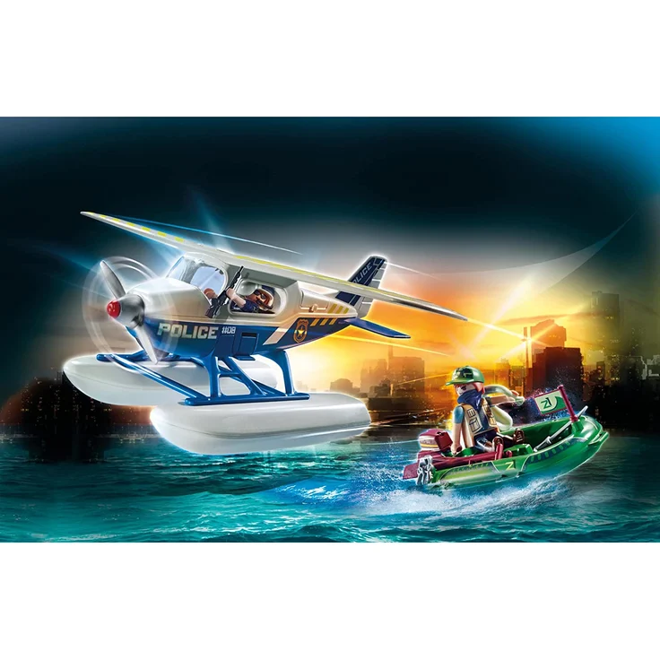 PLAYMOBIL City Action 70779 'Polizei-Wasserflugzeug: Schmuggler-Verfolgung', 33 Teile, ab 5 Jahren – Bild 3