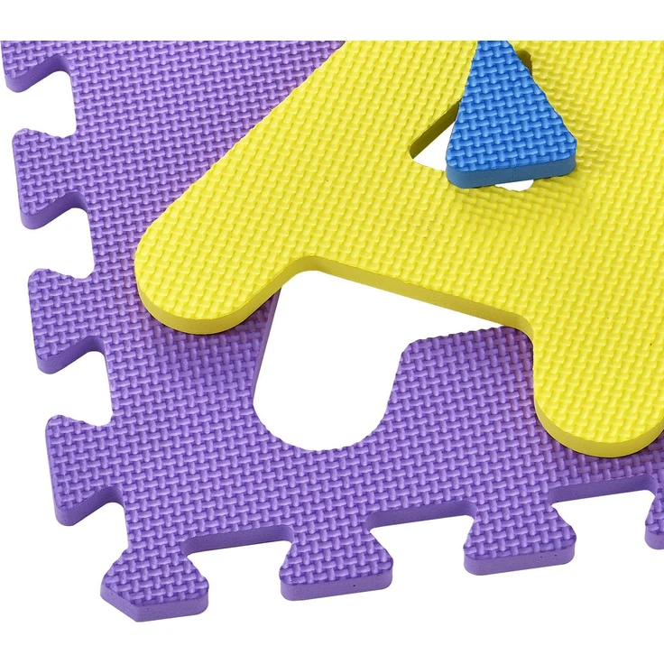Juskys 'Kinder Puzzlematte Kim', 36 Teile, mit Buchstaben A-Z & Zahlen 0-9, rutschfest & abwischbar, ab 10 Monate, Eva Schaumstoff – Bild 3