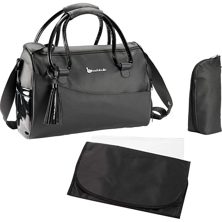 Badabulle Wickeltasche Glossy Schwarz