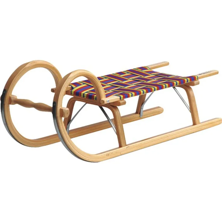 Ress 'Gebirgsrodel mit Gurtsitz' Hörnerschlitten, 100 cm, Buchenholz, ab 3 Jahren