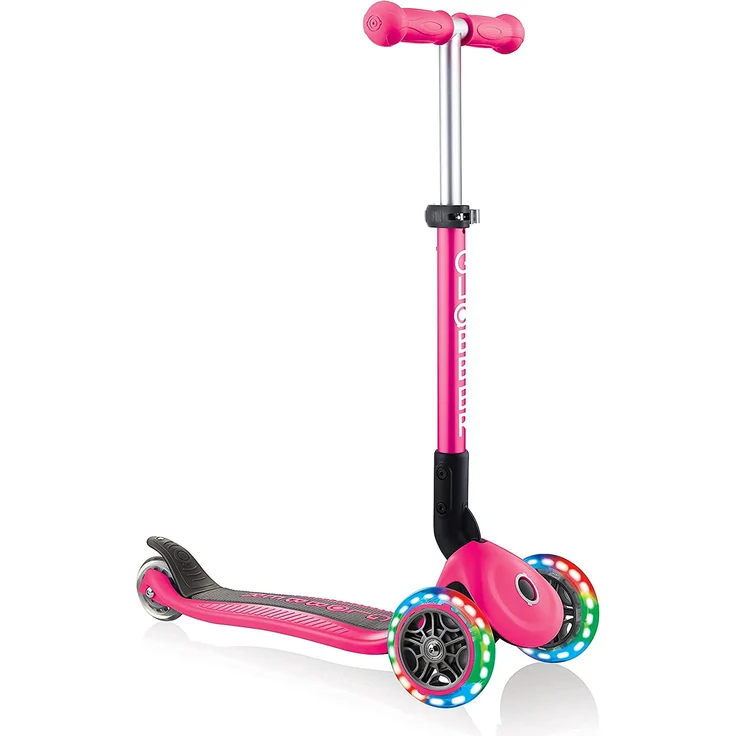 Authentic Sports Globber 'Junior Foldable', lights, fuchsia pink, ab 2 Jahren – Bild 2
