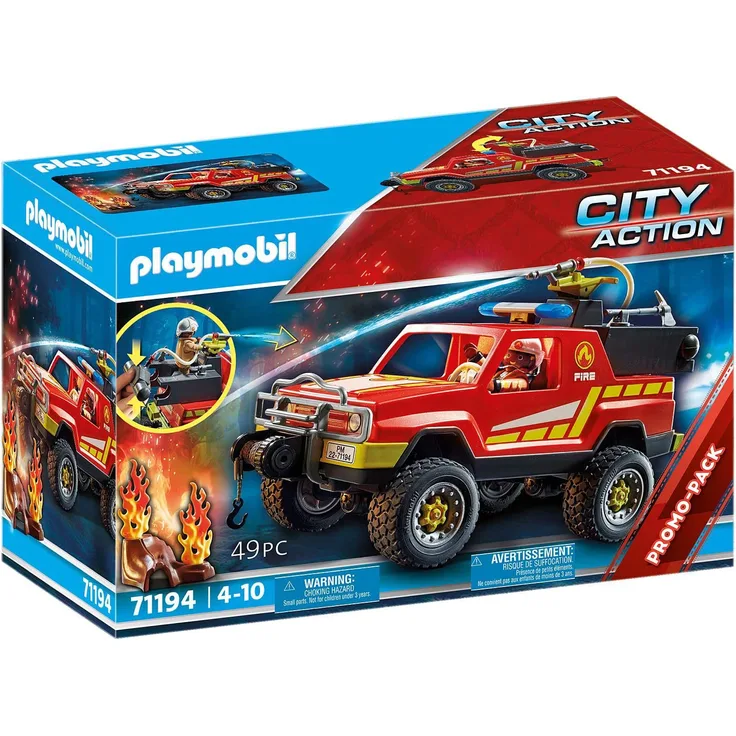 PLAYMOBIL City Action 71194 'Feuerwehr-Löschtruck', 49 Teile, ab 4 Jahren