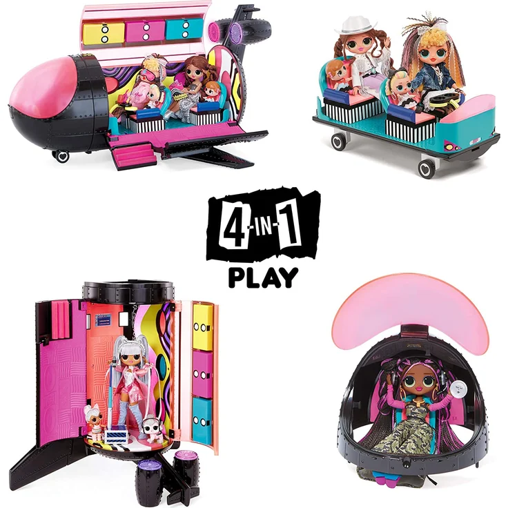 L.O.L. Surprise 'OMG Remix Plane', 3-in-1-Spielzeug, Flugzeug, Auto und Tonstudio, inkl. Zubehör - Preisvergleich – Bild 3