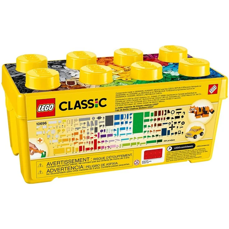 LEGO Classic 10696 'Mittelgroße Bausteine-Box', 484 Teile, ab 4 Jahren, LEGO-Steine in 35 verschiedenen Farben, inkl. speziellen Elementen – Bild 2
